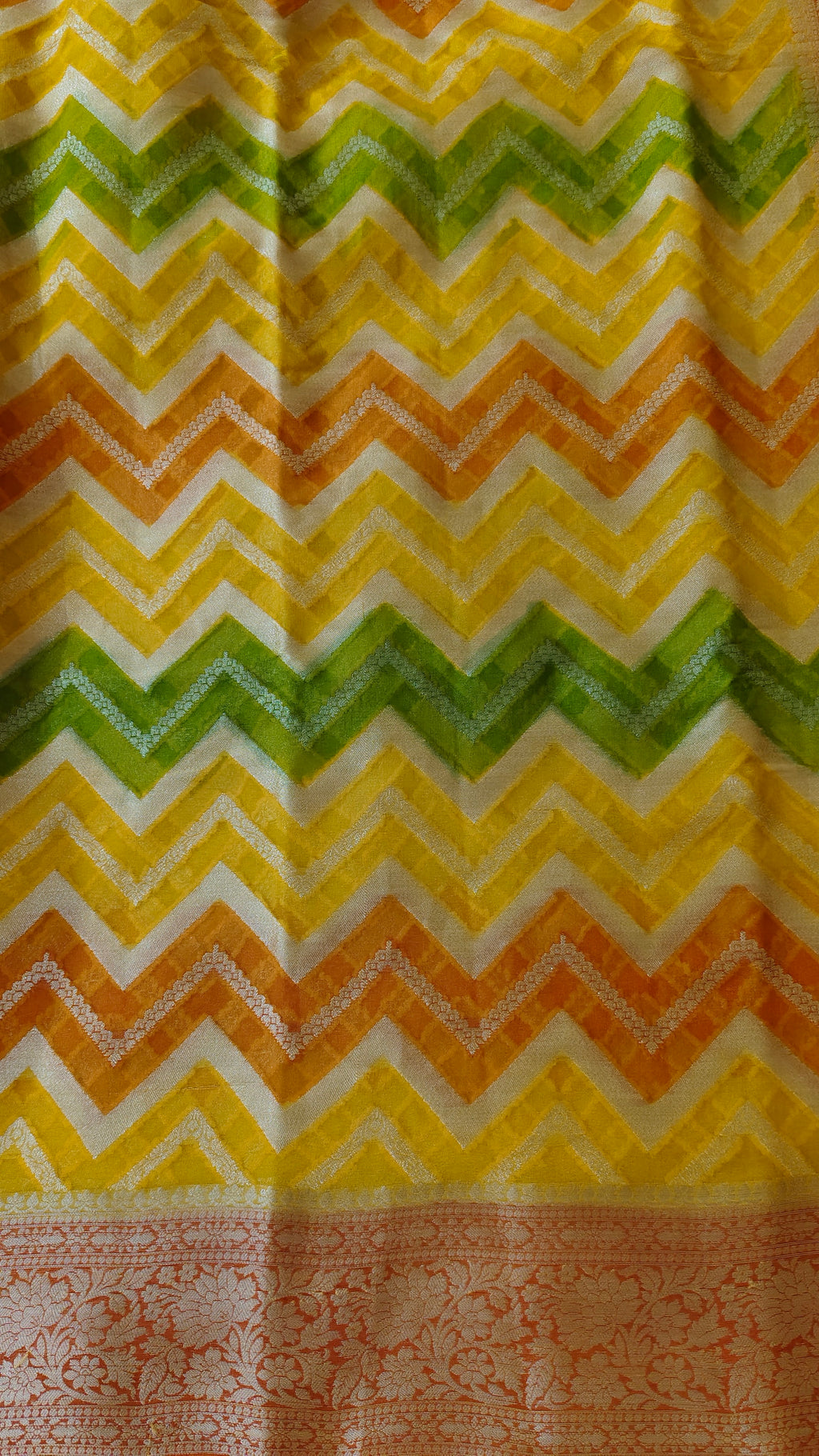 Pure banarasi khaddi chiffon saree