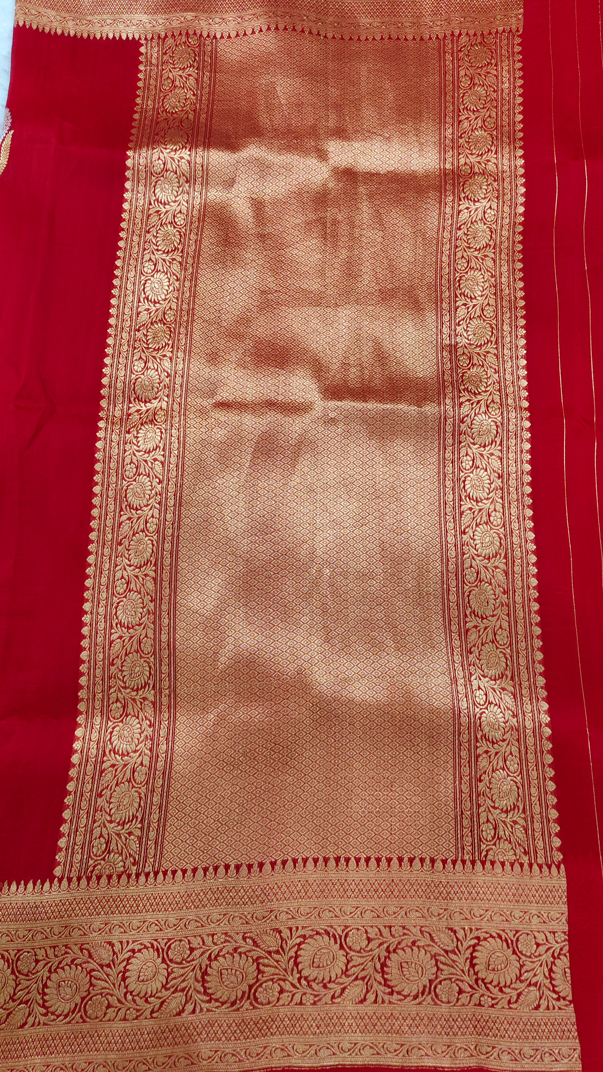 Pure banarasi kora silk saree
