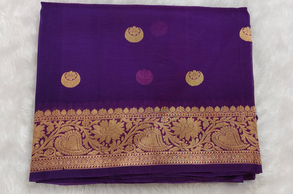 Pure banarasi kora silk saree