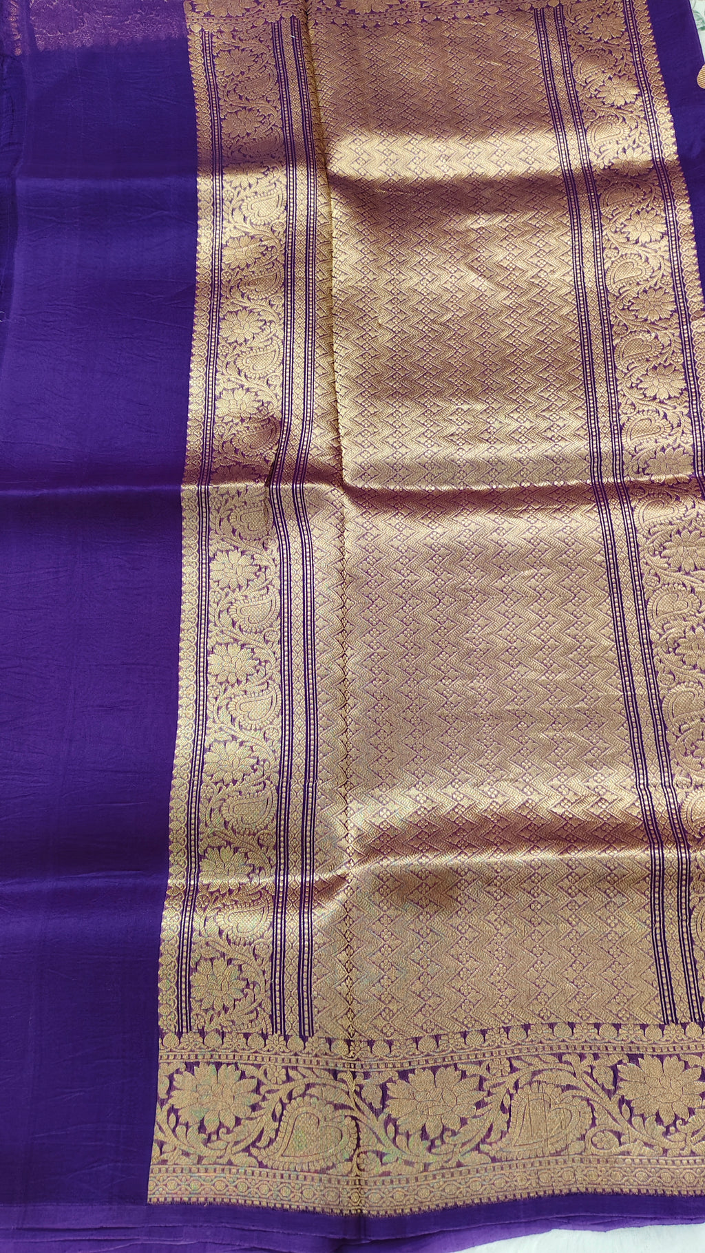 Pure banarasi kora silk saree