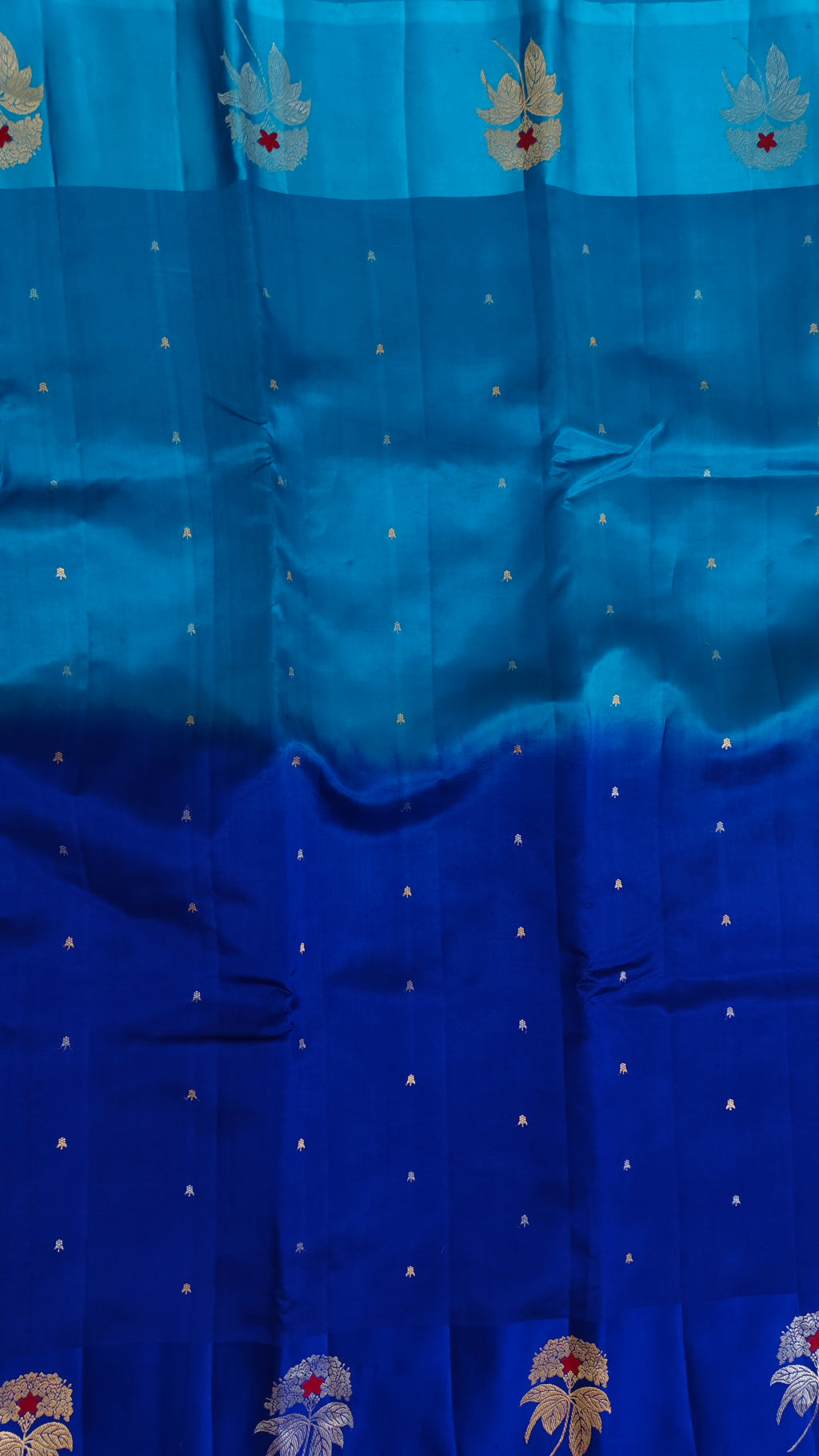 Pure Raw mango katan handwoven Silk saree