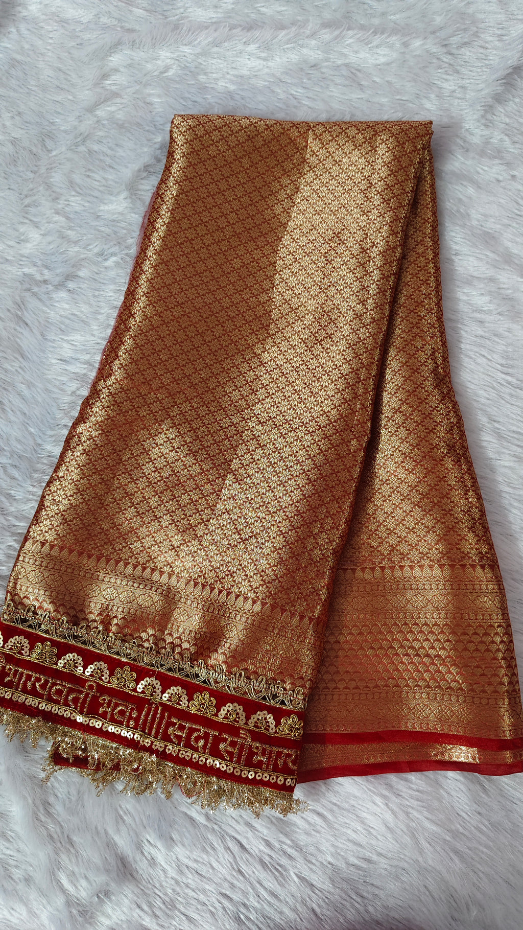 Teejh - Pure tissue silk hand embroidery saree