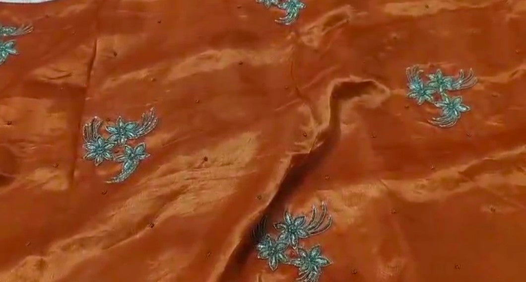 Pure tissue silk Maharani saree- Lily 🌸