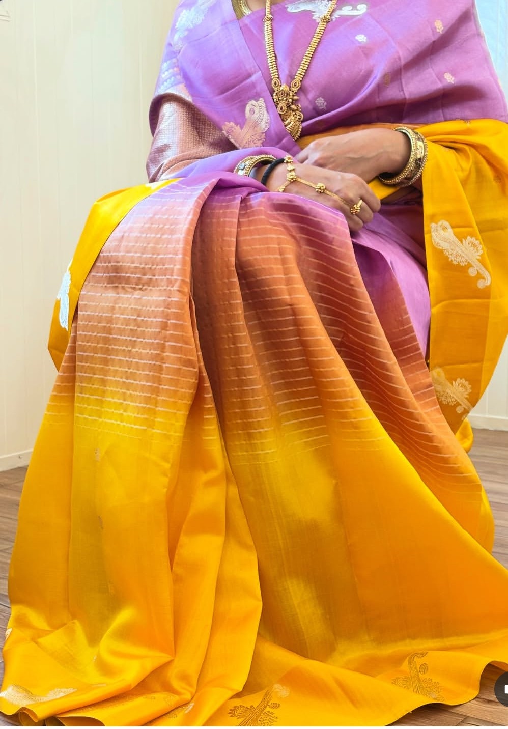Pure Raw mango Silk saree