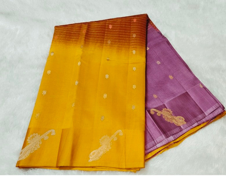 Pure Raw mango Silk saree
