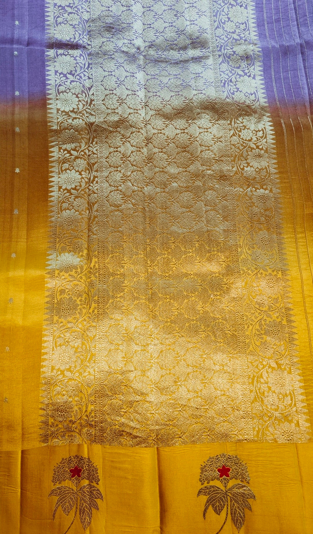 Pure Raw mango Silk saree