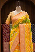 Pure banarasi khaddi chiffon saree