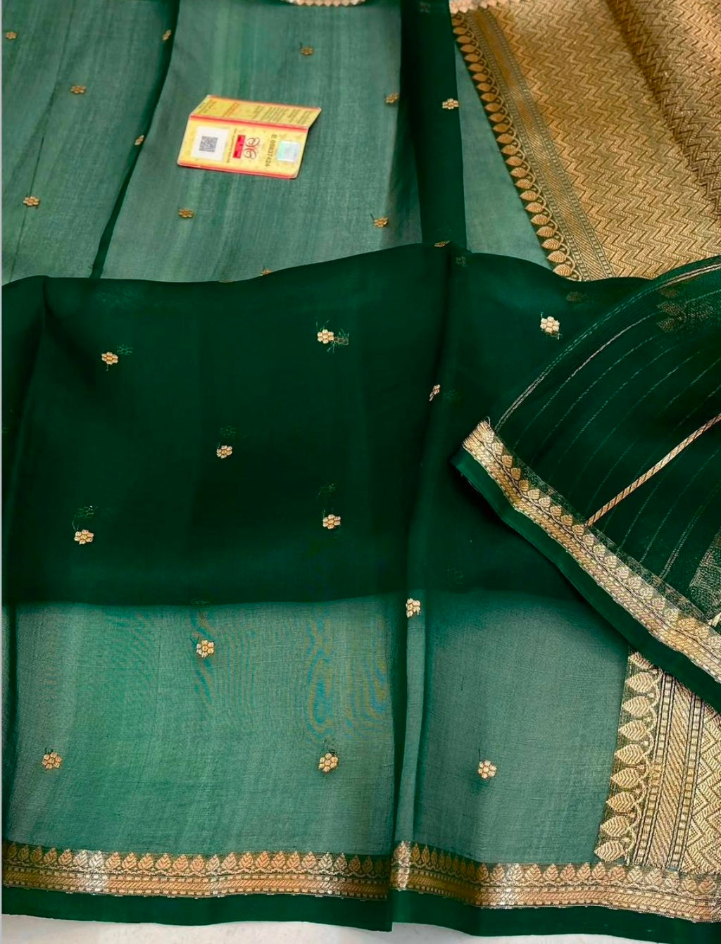Pure kora silk handwoven Saree