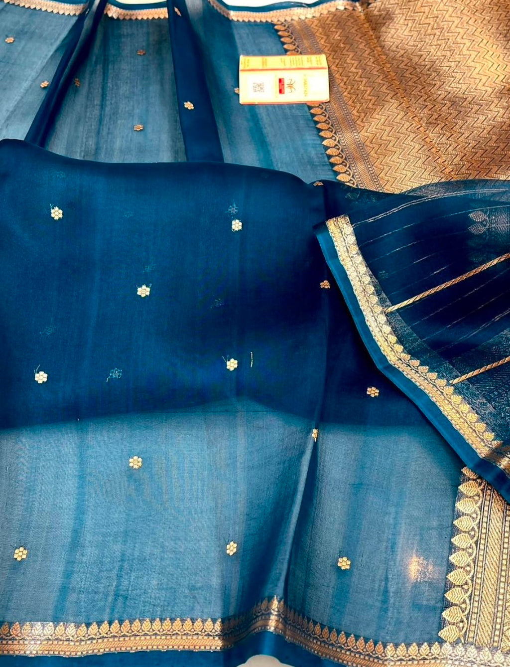 Pure kora silk handwoven Saree