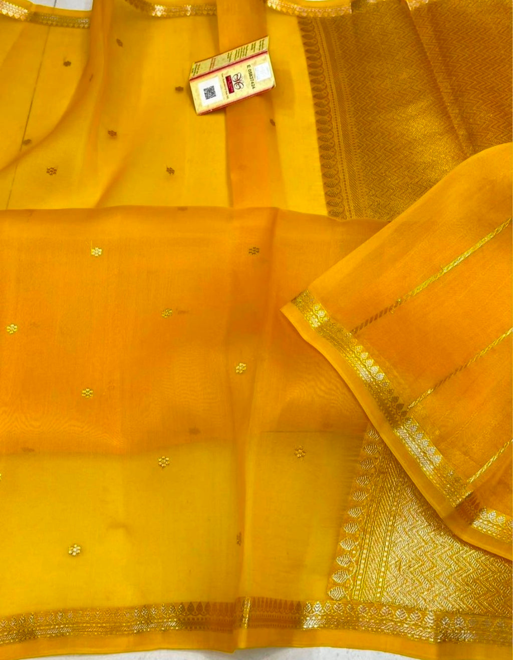 Pure kora silk handwoven Saree