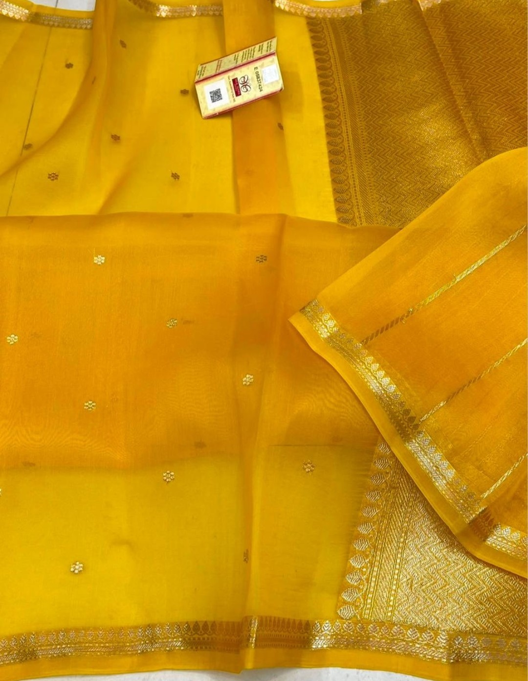 Pure kora silk handwoven Saree