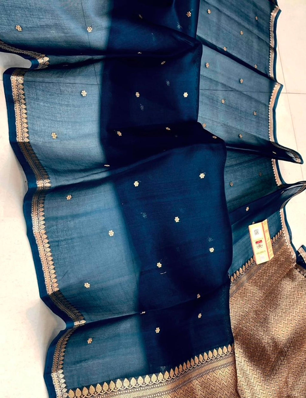 Pure kora silk handwoven Saree