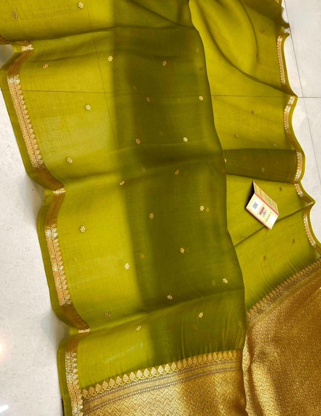 Pure kora silk handwoven Saree