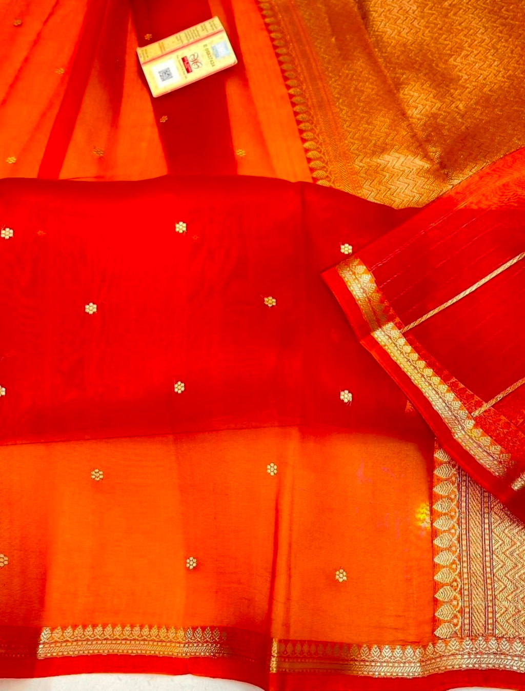 Pure kora silk handwoven Saree