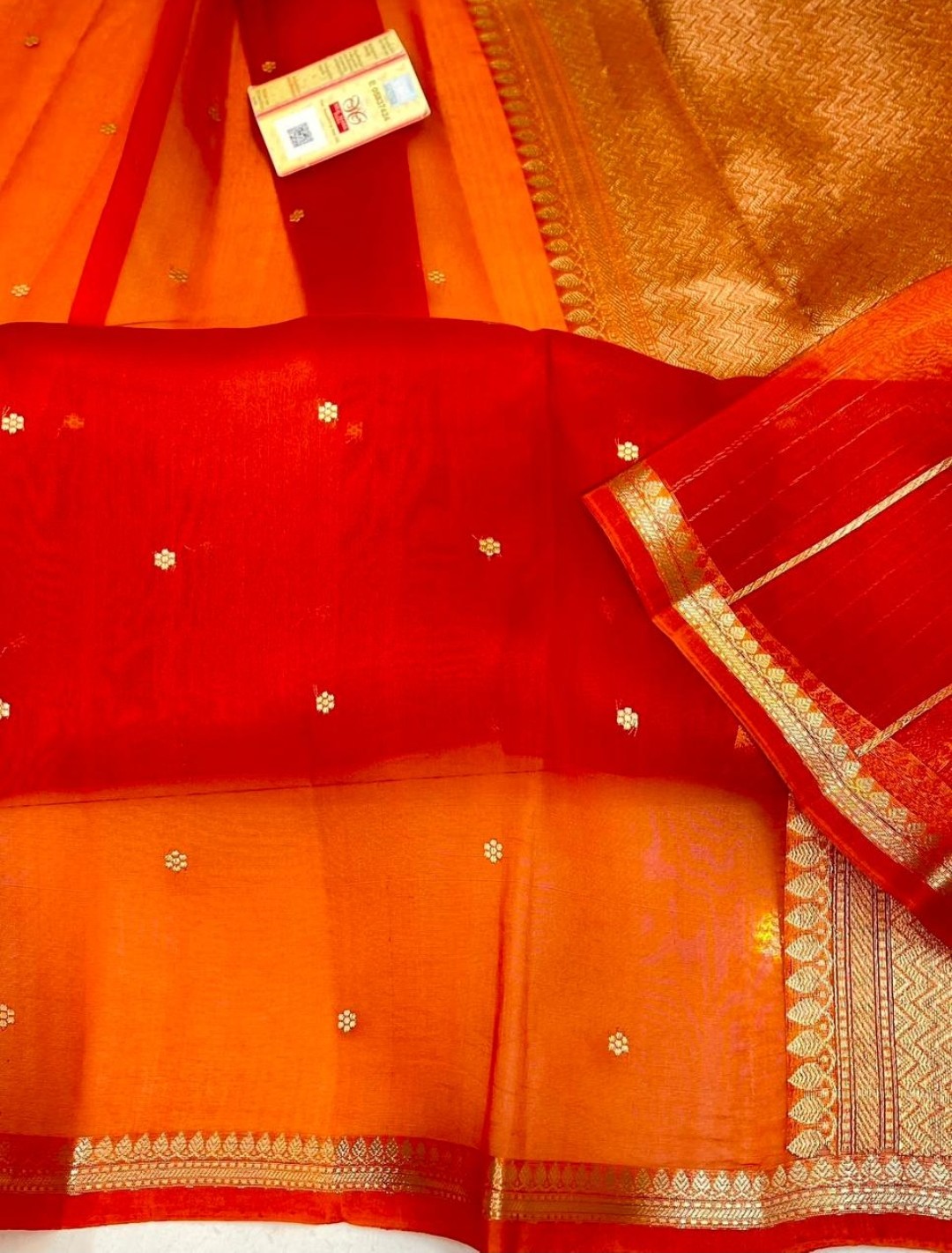 Pure kora silk handwoven Saree