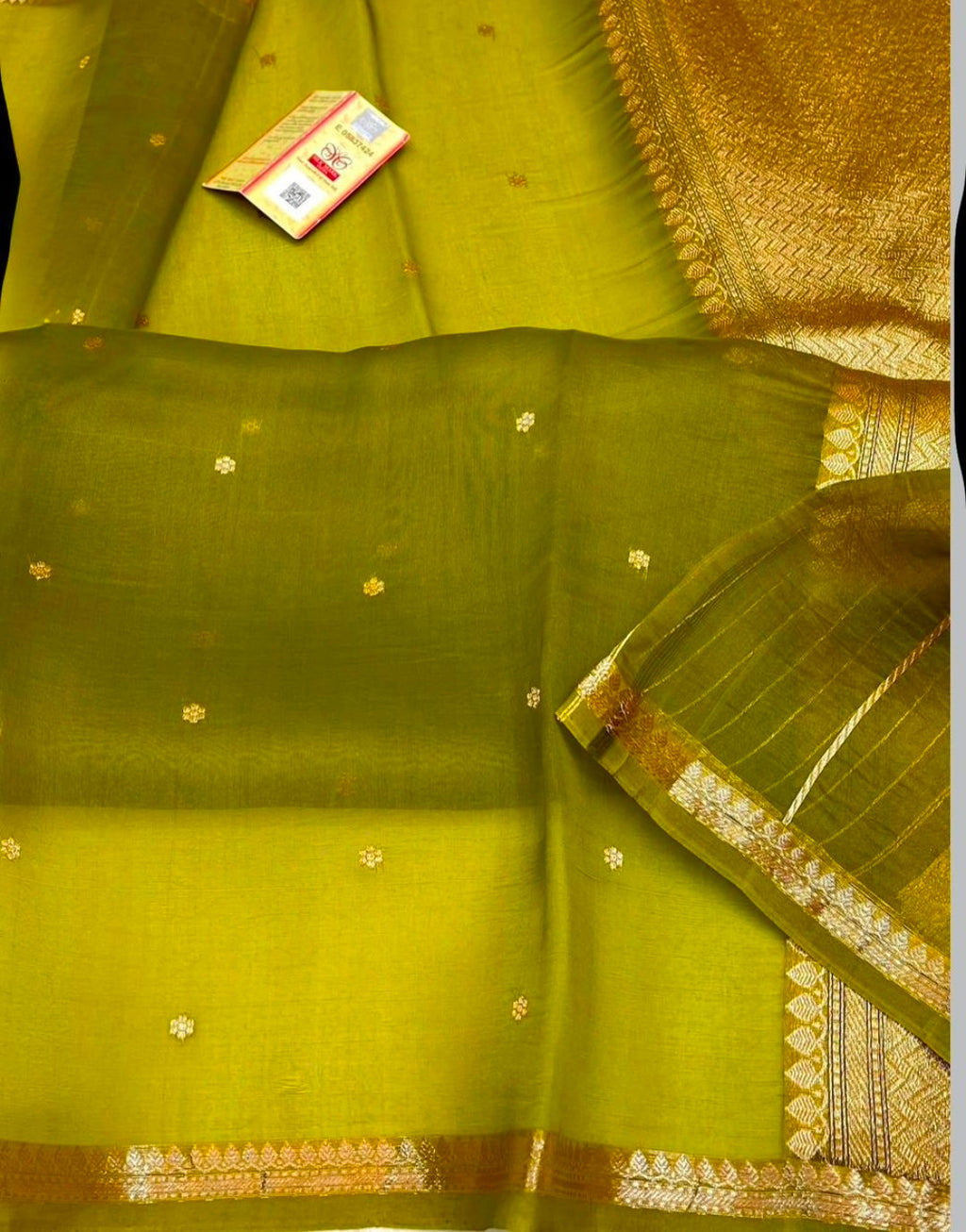 Pure kora silk handwoven Saree