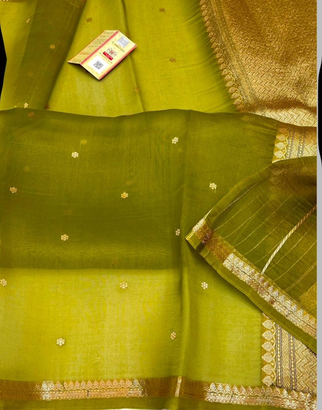 Pure kora silk handwoven Saree