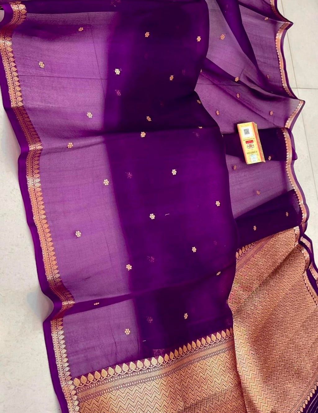Pure kora silk handwoven Saree