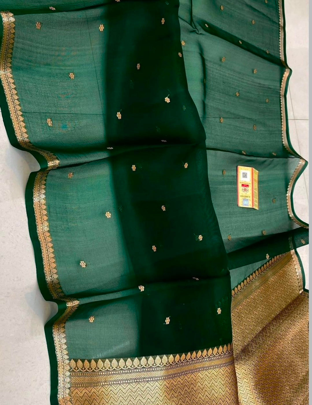 Pure kora silk handwoven Saree