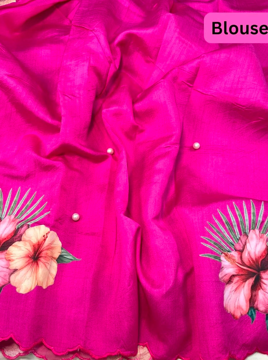 Pure Kora tissue silk saree