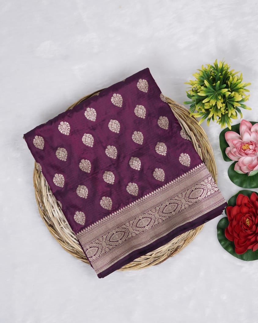 Pure handloom katan Silk banarasi saree