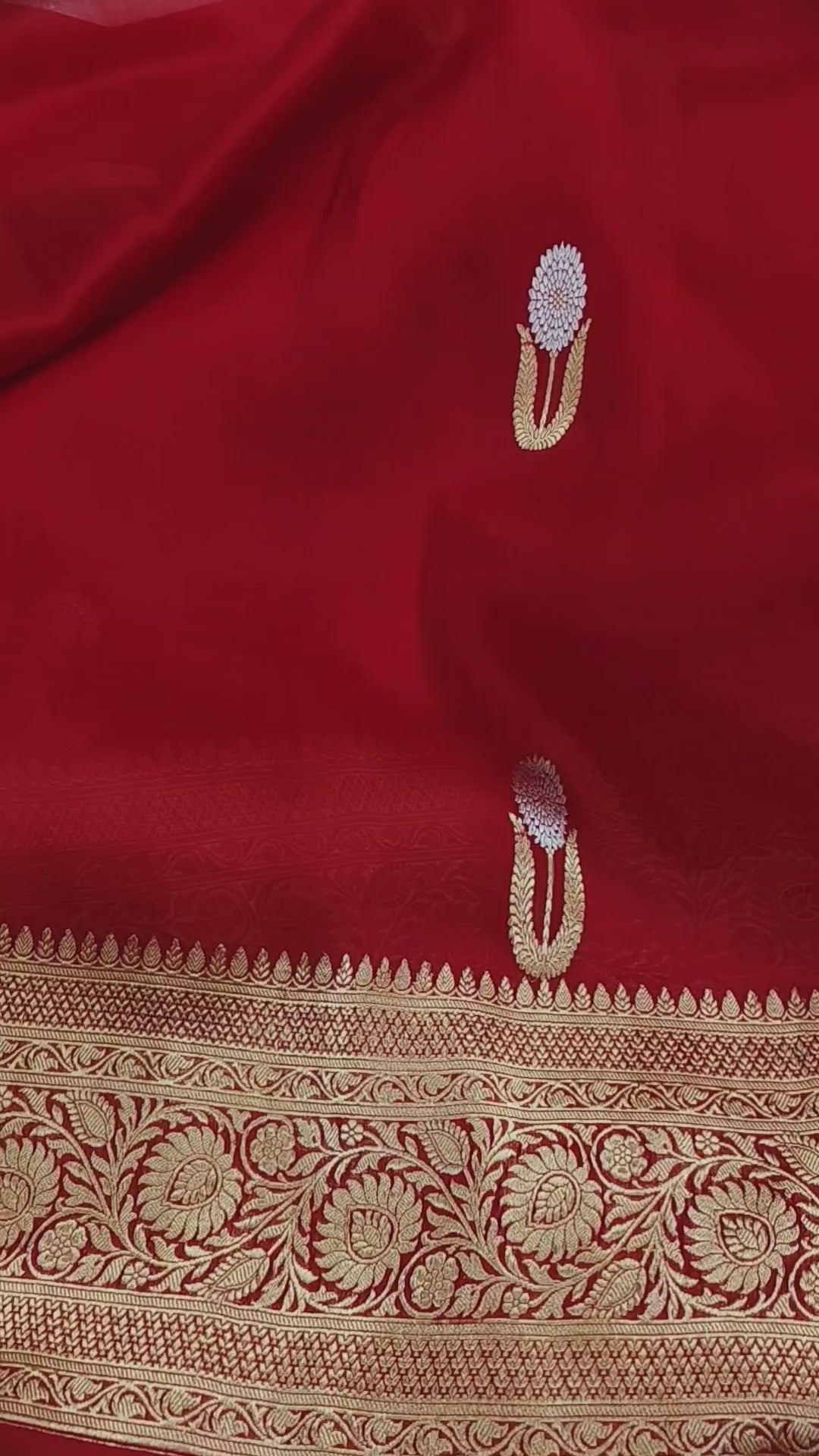 Pure banarasi kora silk saree